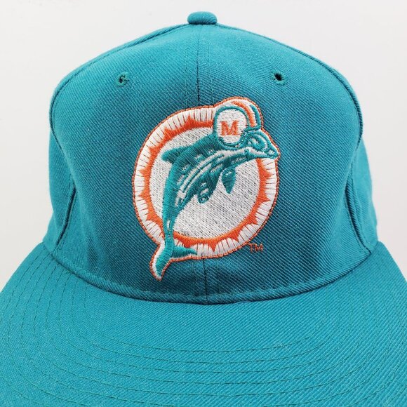 Miami Dolphins Vintage Hat Fitted New Era Pro Model Wool Blend Size 7 3/8 - Picture 2 of 11
